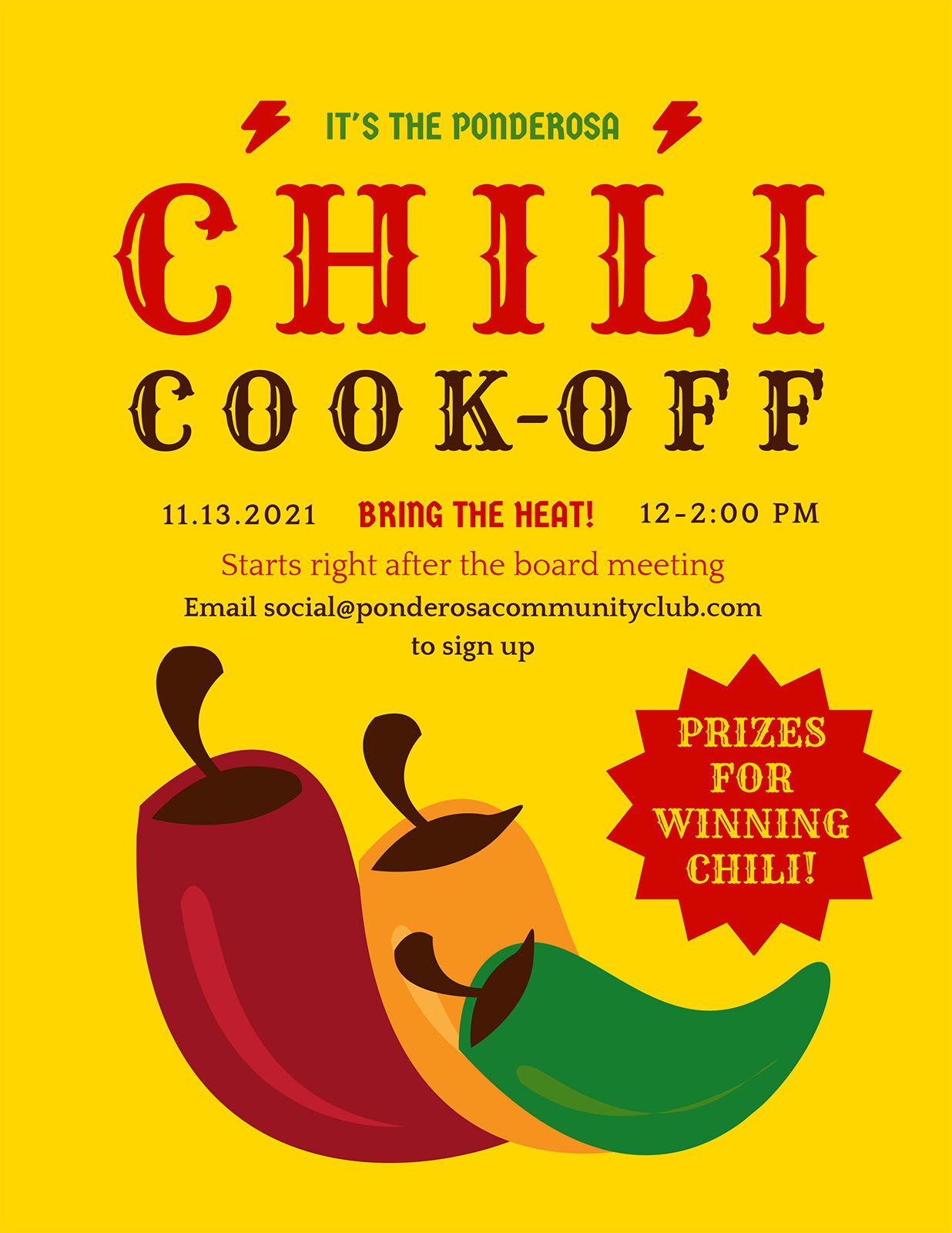 Chili Cook Off Flyer
