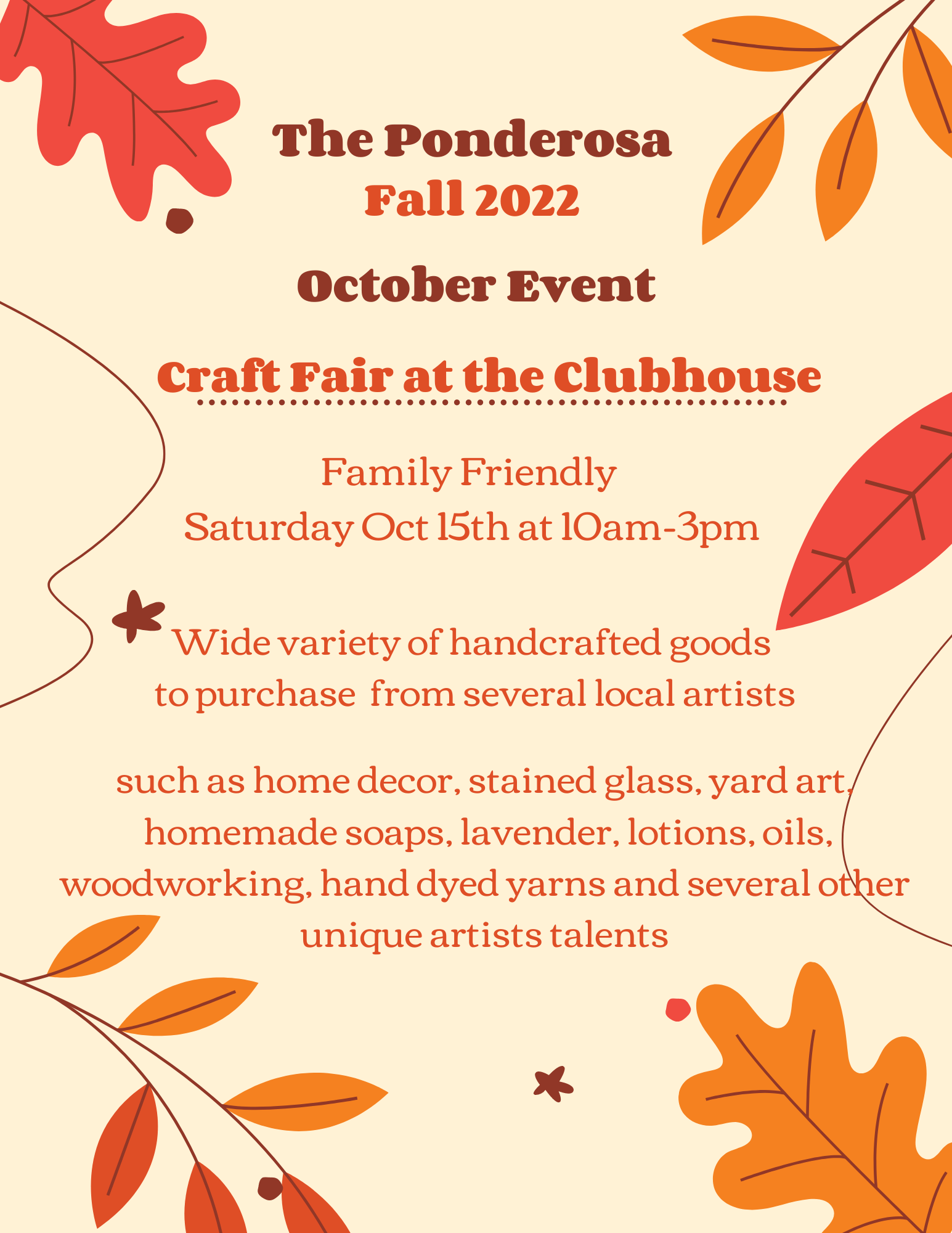 October Event Craft Fair