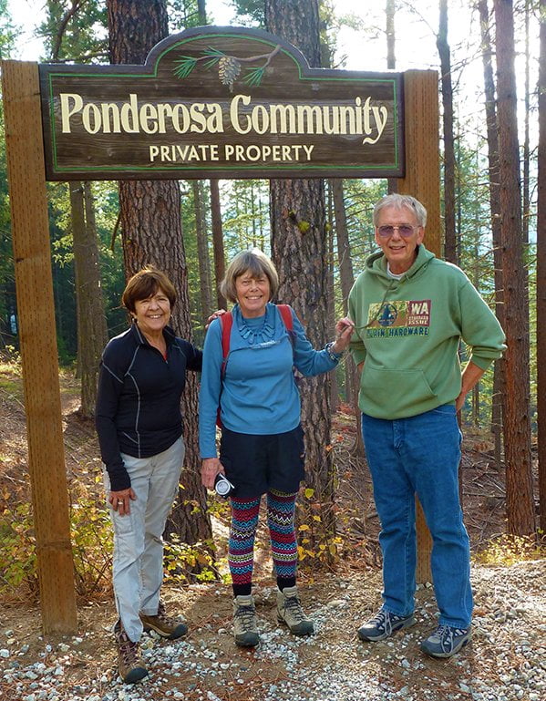 Ponderosa Community Club SIgn