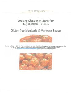Cooking Class with Jennifer